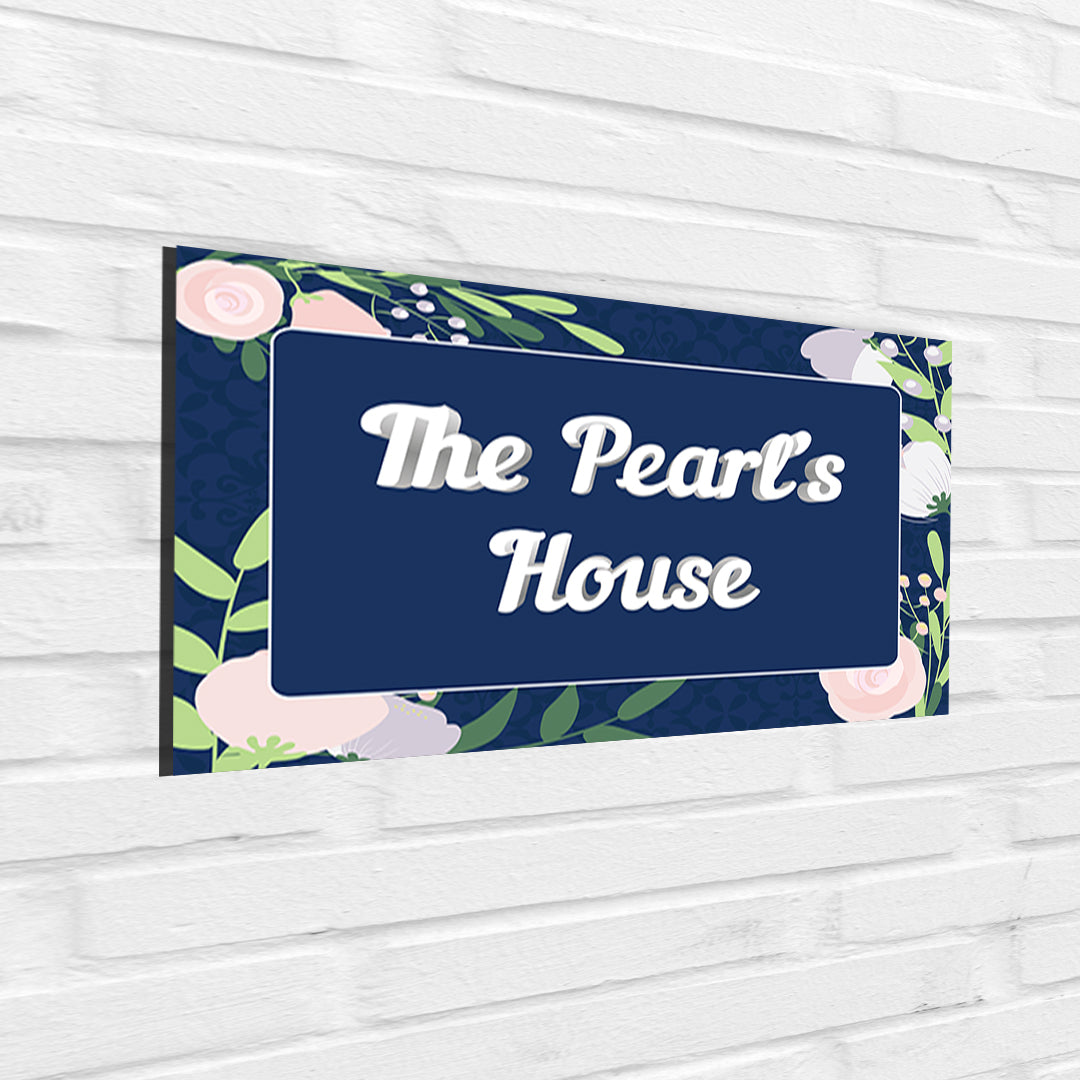 Royal Bloom Name Plate - Standard