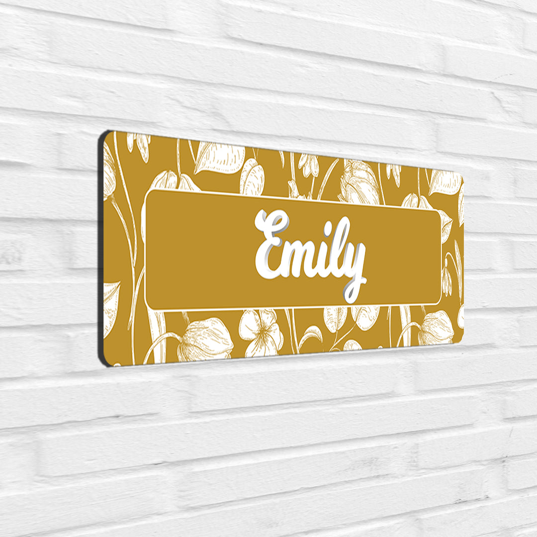 Ink Botanica Name Plate - Petite