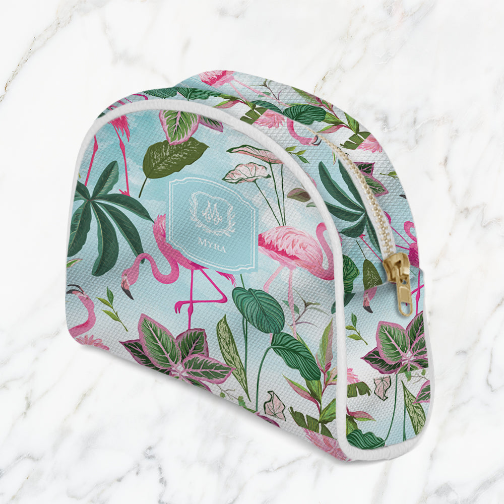 Flamingo Foliage Pouch