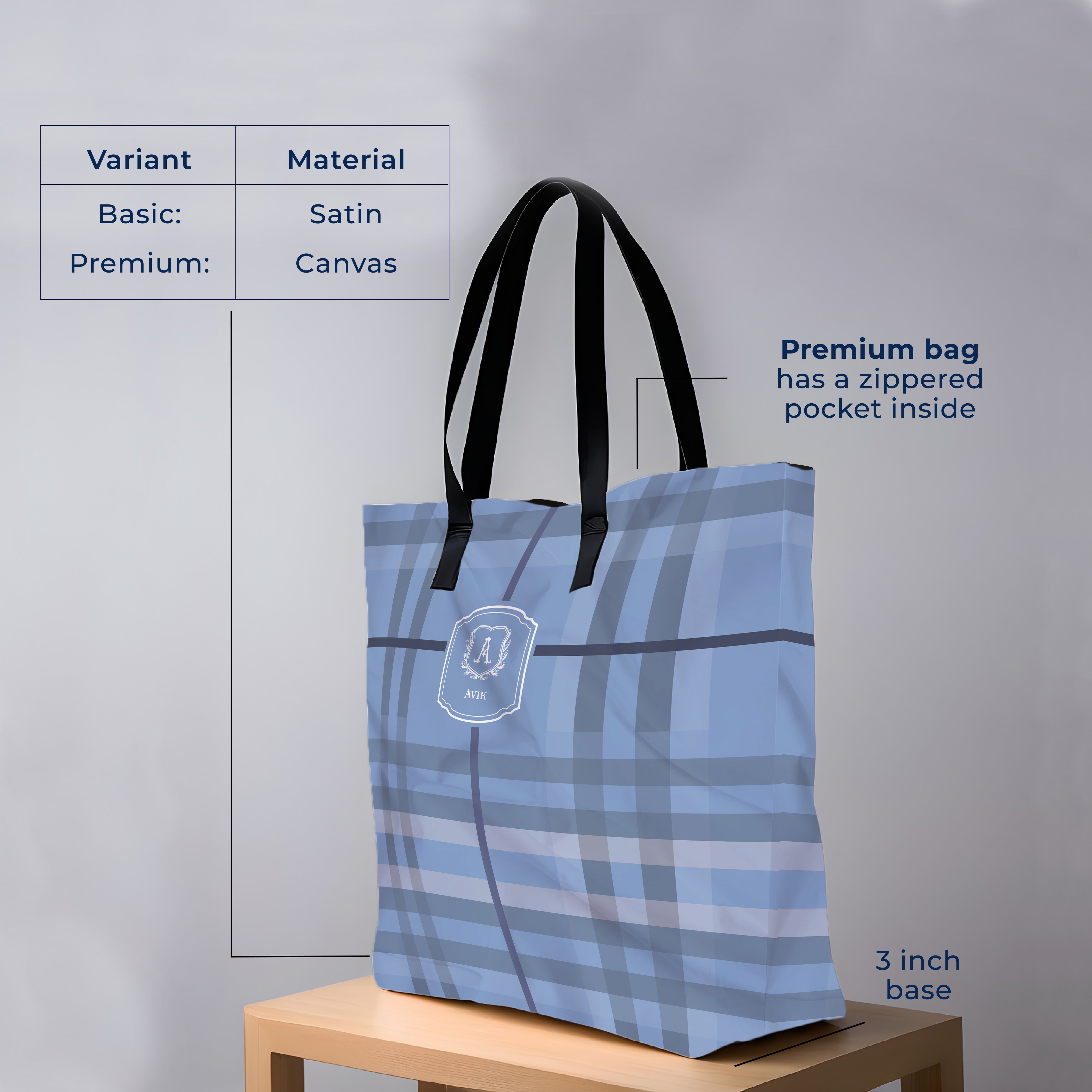 Plaid Tote Bag