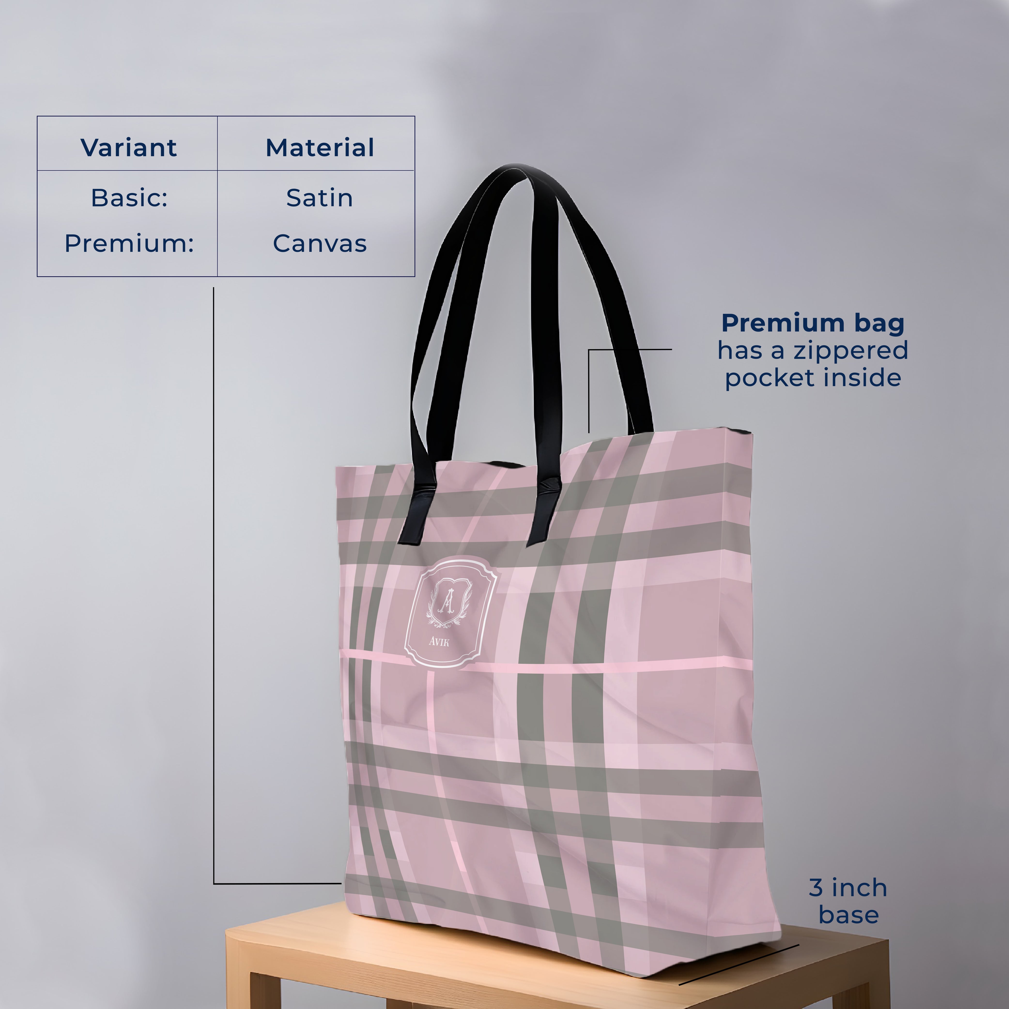 Plaid Tote Bag