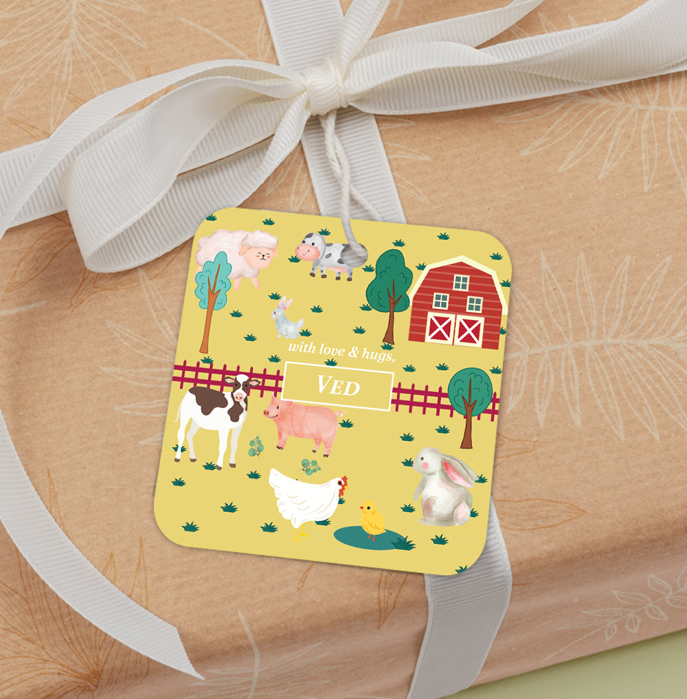Farm Friends Gift Tag (kids)