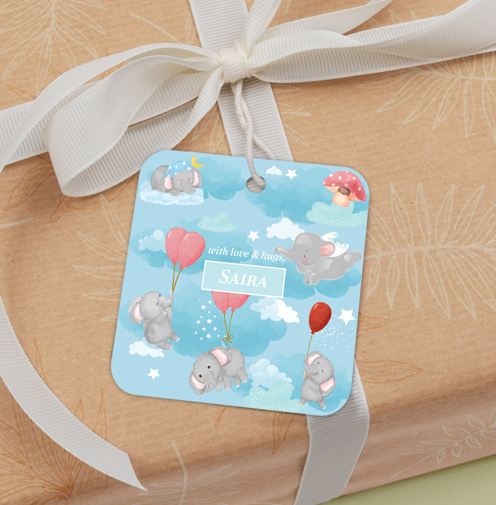 Red Balloon Ellie Gift Tag (kids)