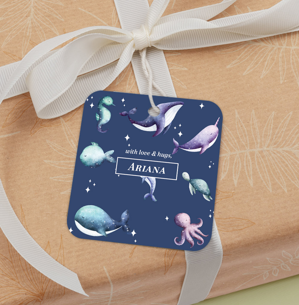 Midnight Ocean Gift Tag (kids)