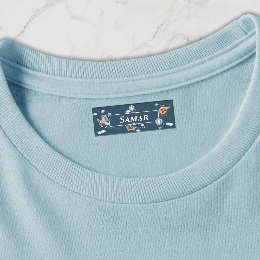 Teddy's Flight Iron on Labels - set of 30