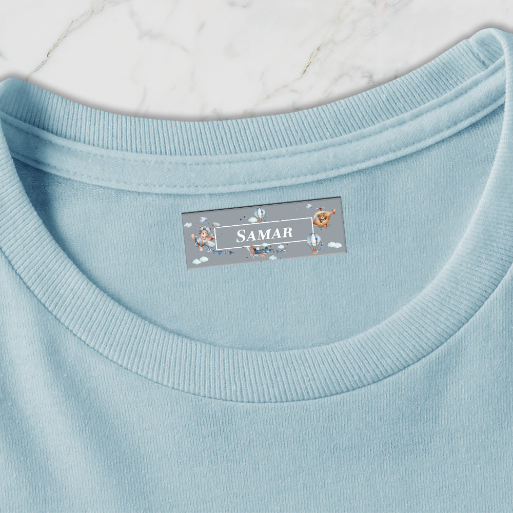 Teddy's Flight Iron on Labels - set of 30