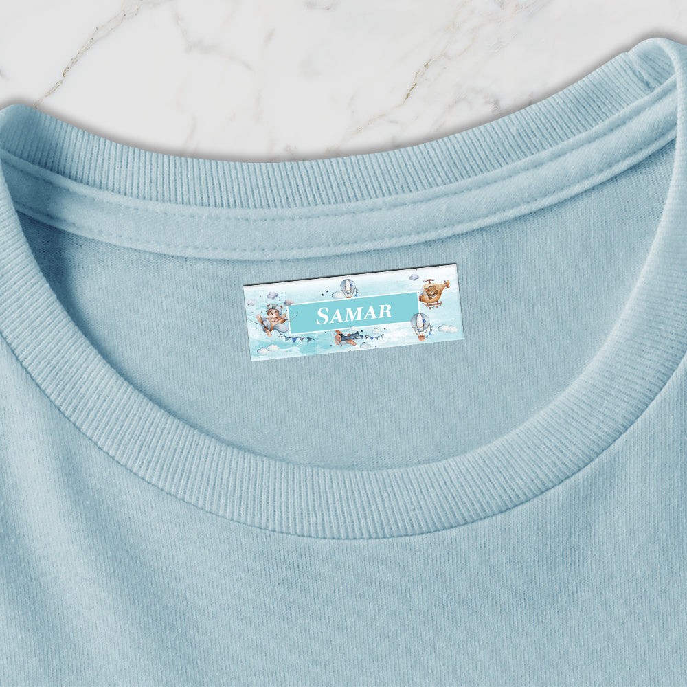 Teddy's Flight Iron on Labels - set of 30