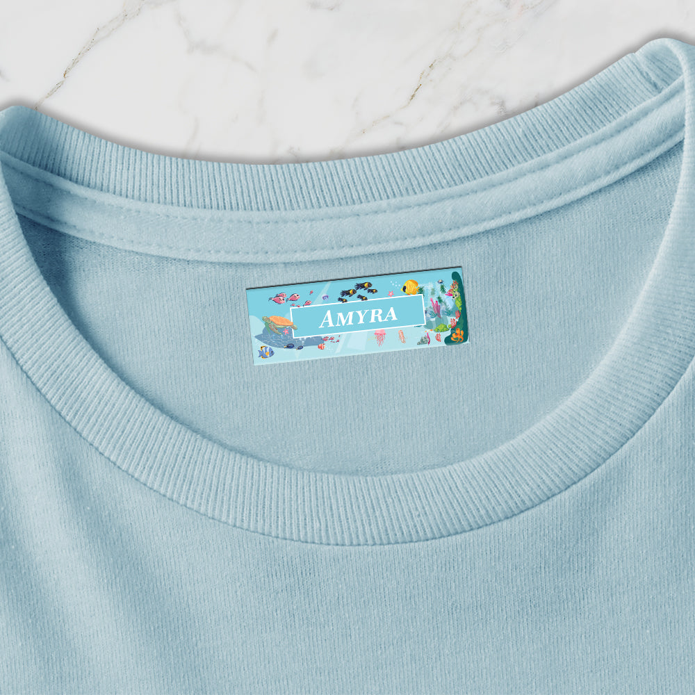 Ocean Bed Iron on Labels - set of 30