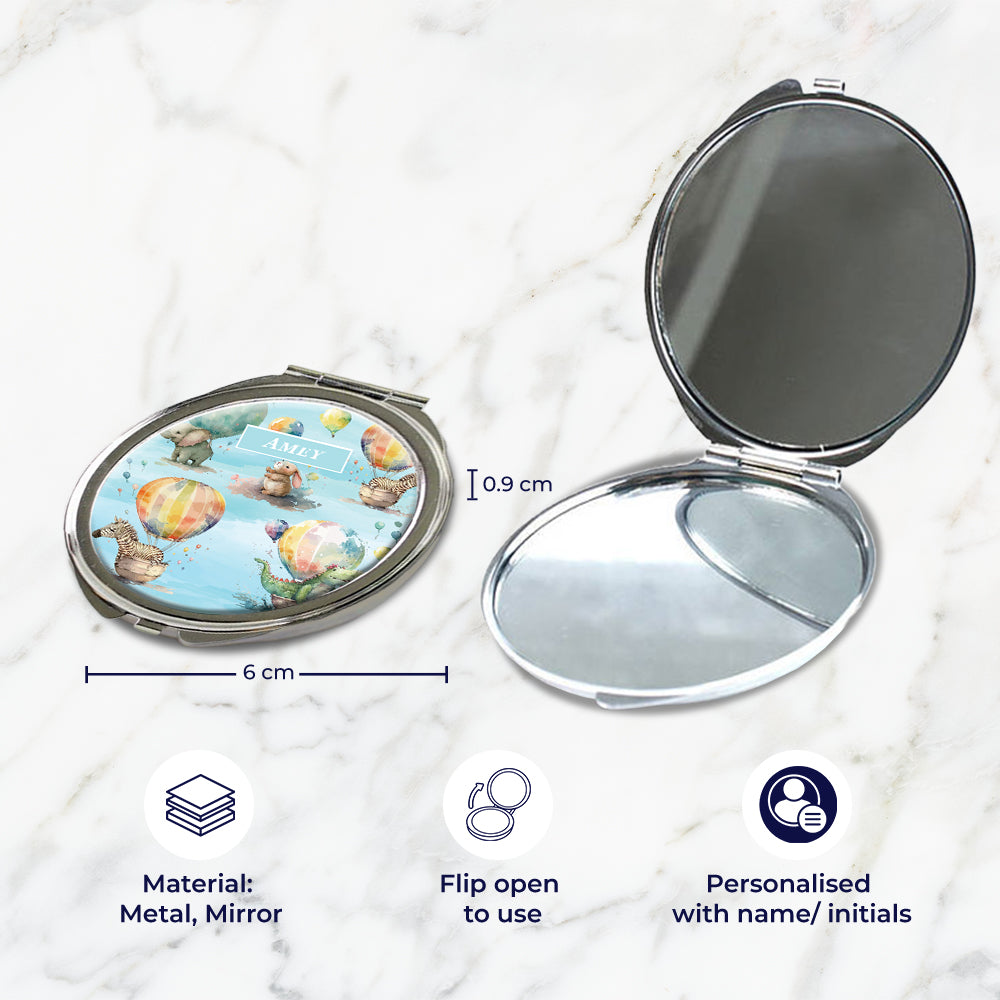 Balloon Safari Kids Compact Mirror