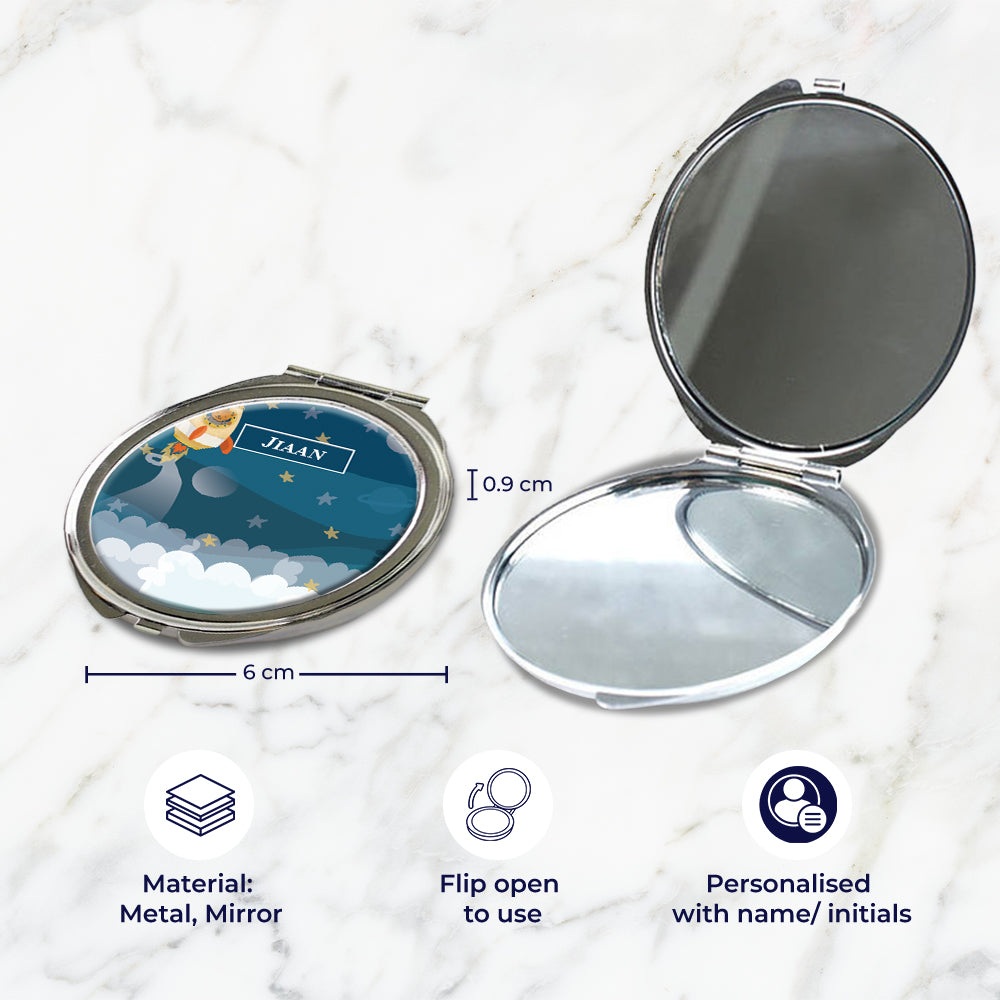Rocket Bear Kids Compact Mirror