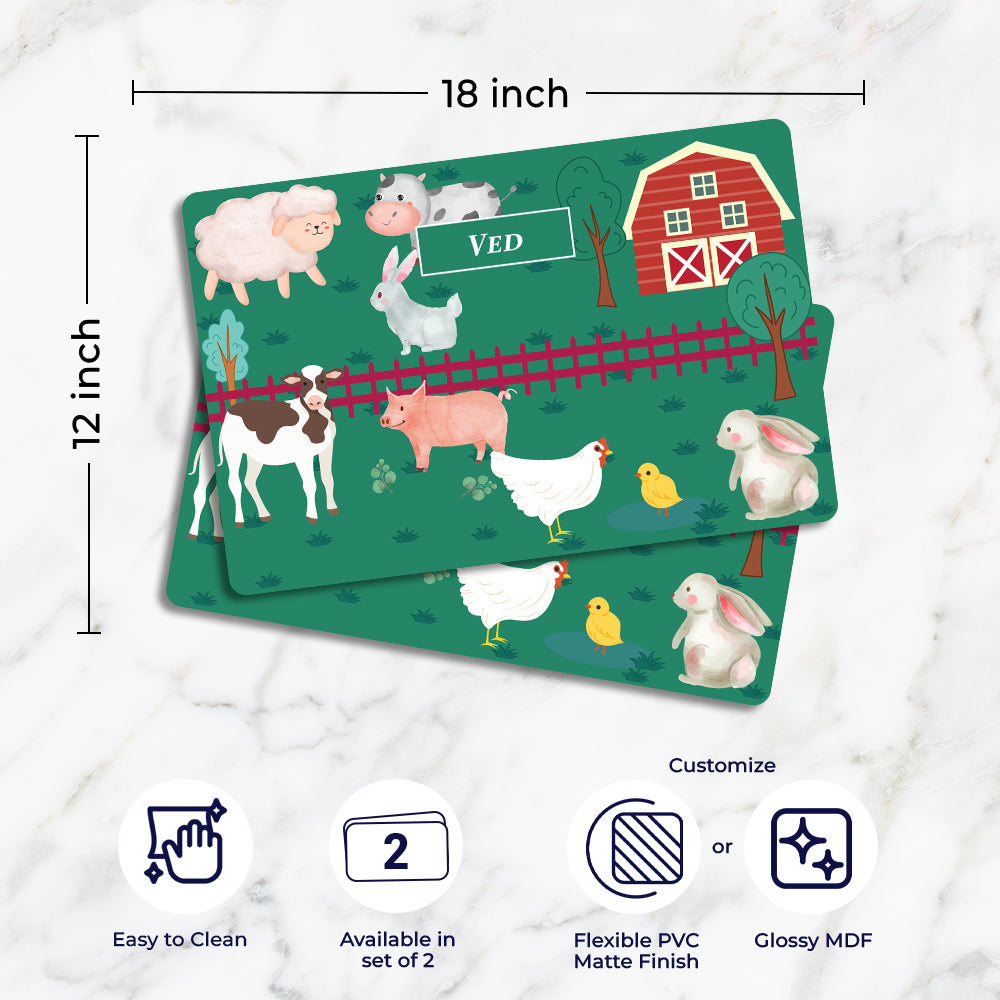 Farm Friends Placemat - Set of 2
