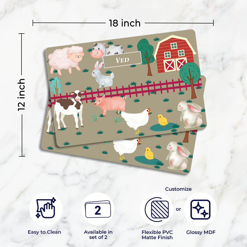 Farm Friends Placemat - Set of 2