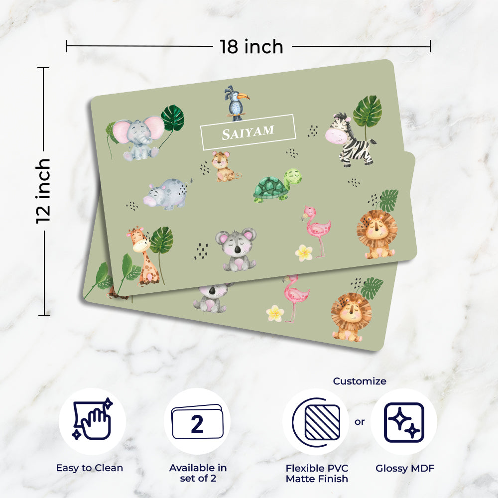 Jungle Friends Placemat - Set of 2