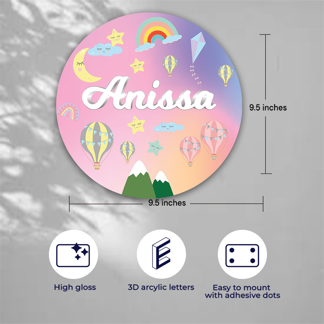 Rainbow Magic Name Plate (Round)