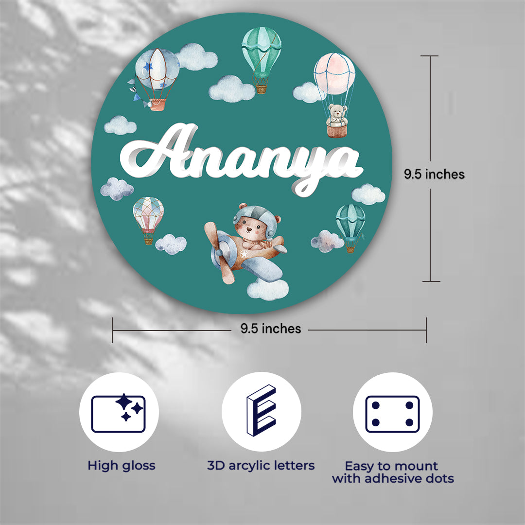 Infinite Sky Name Plate (Round)