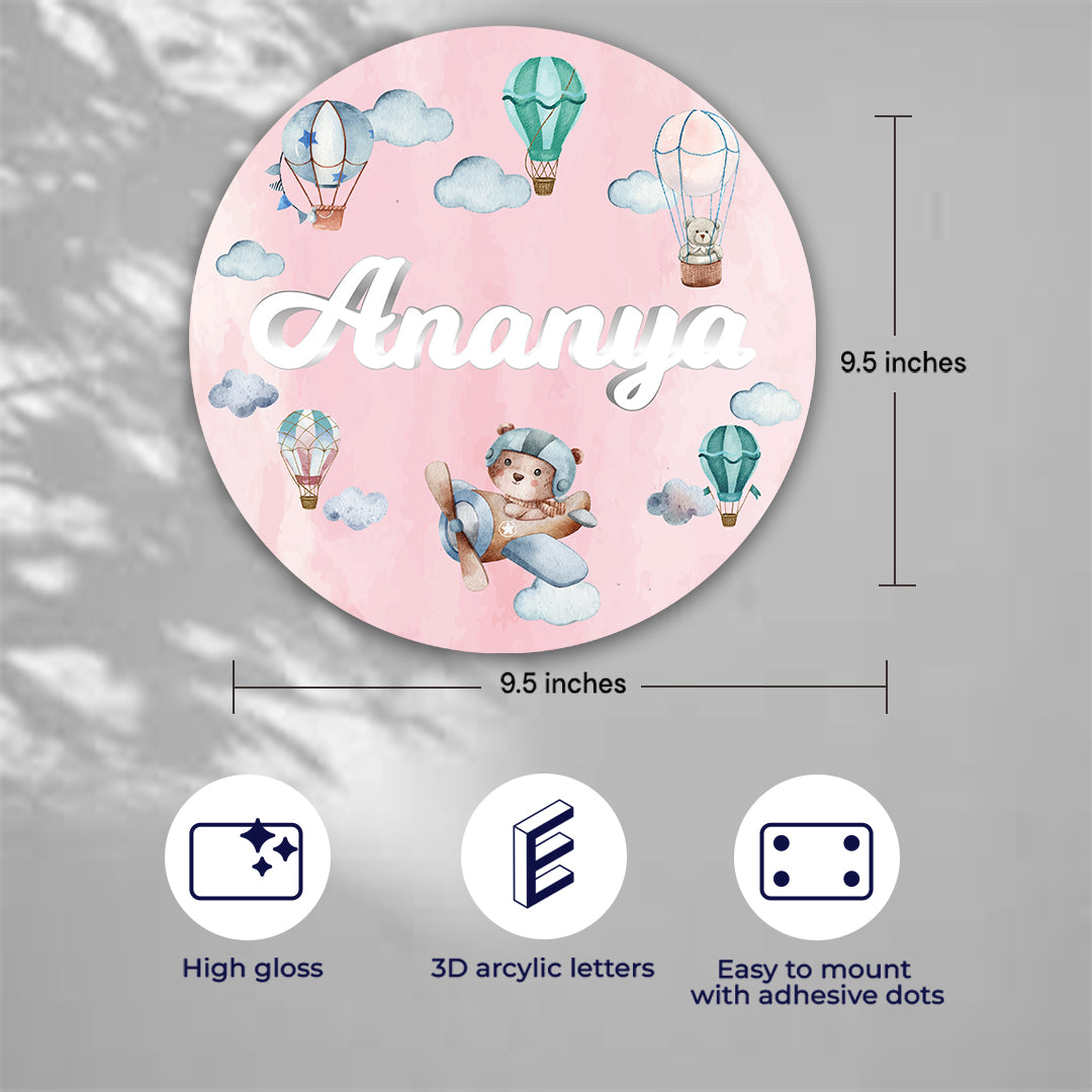 Infinite Sky Name Plate (Round)