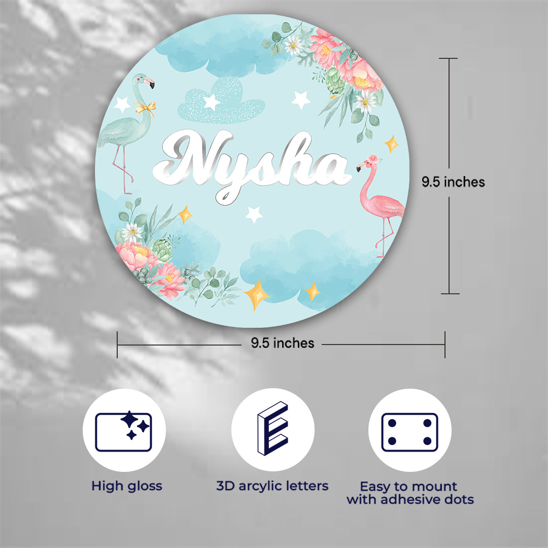 Flamingoland Name Plate (Round)