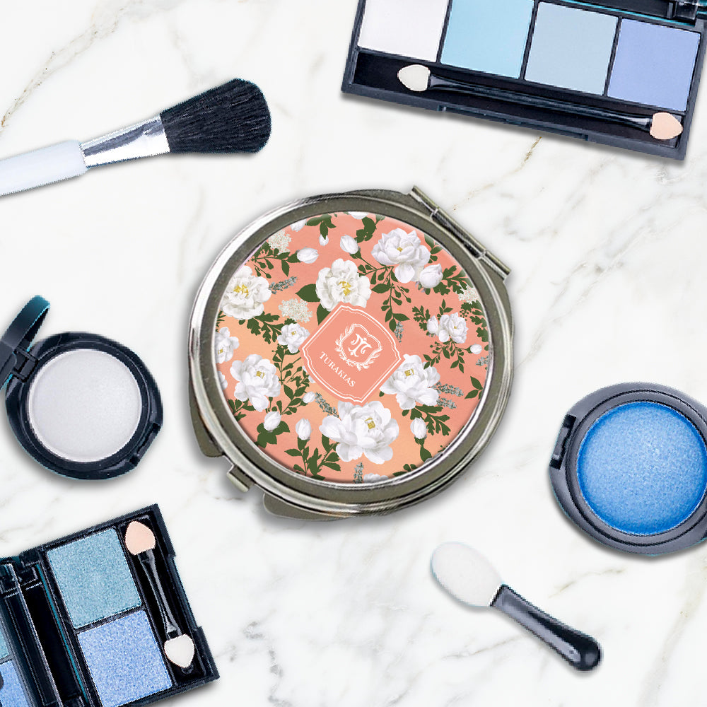 Peonies Compact Mirror