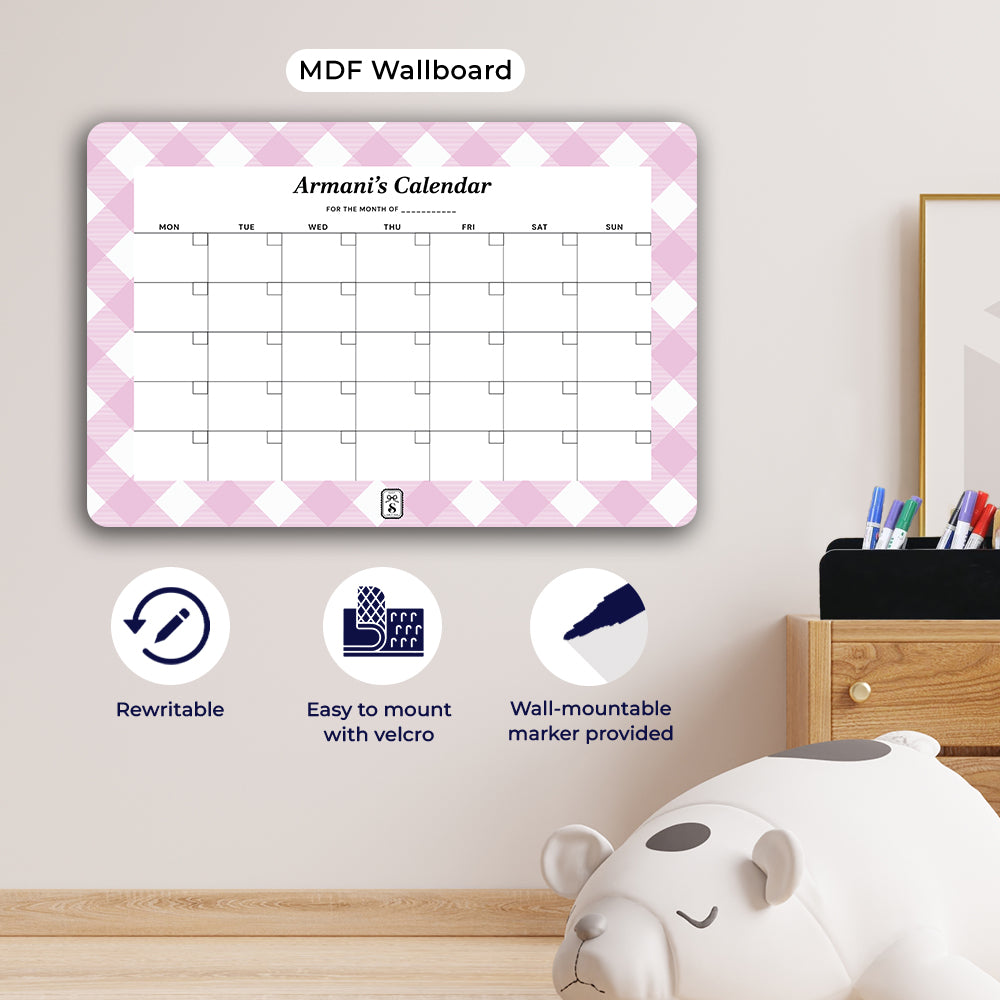 Gingham Calendar