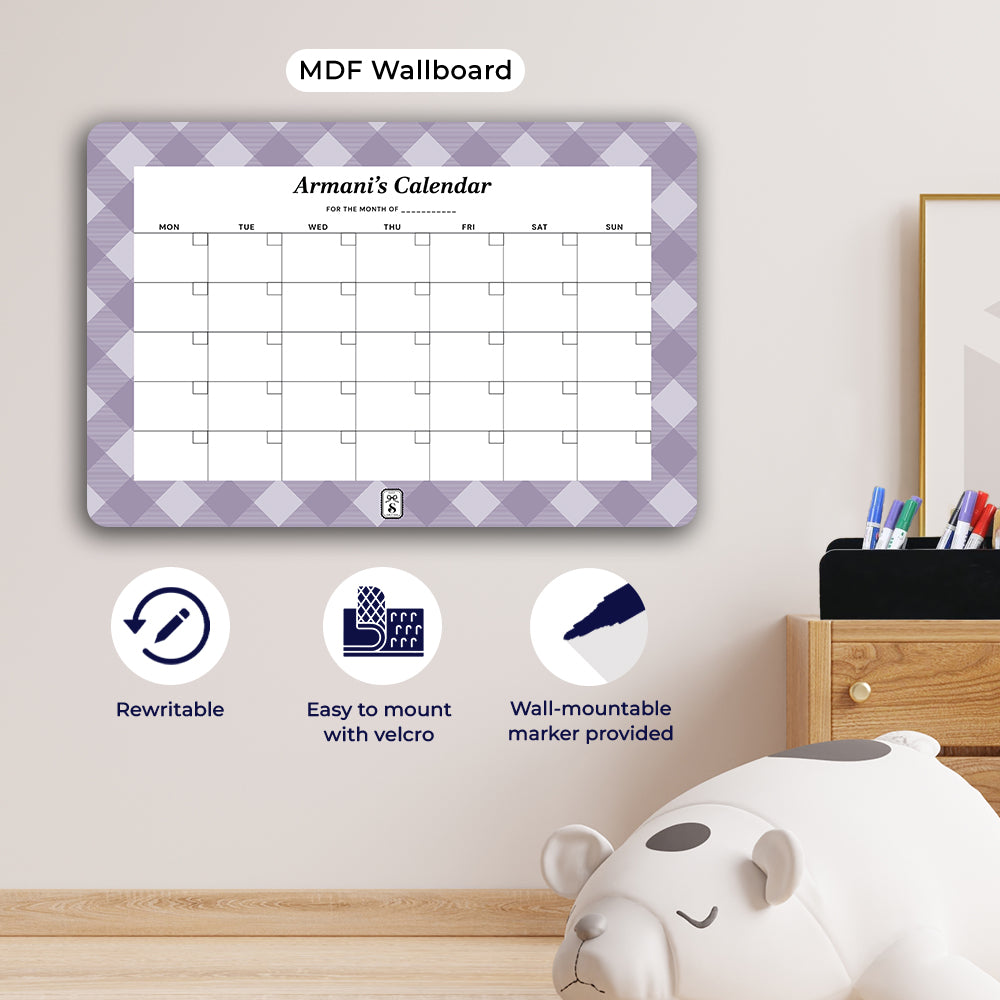 Gingham Calendar