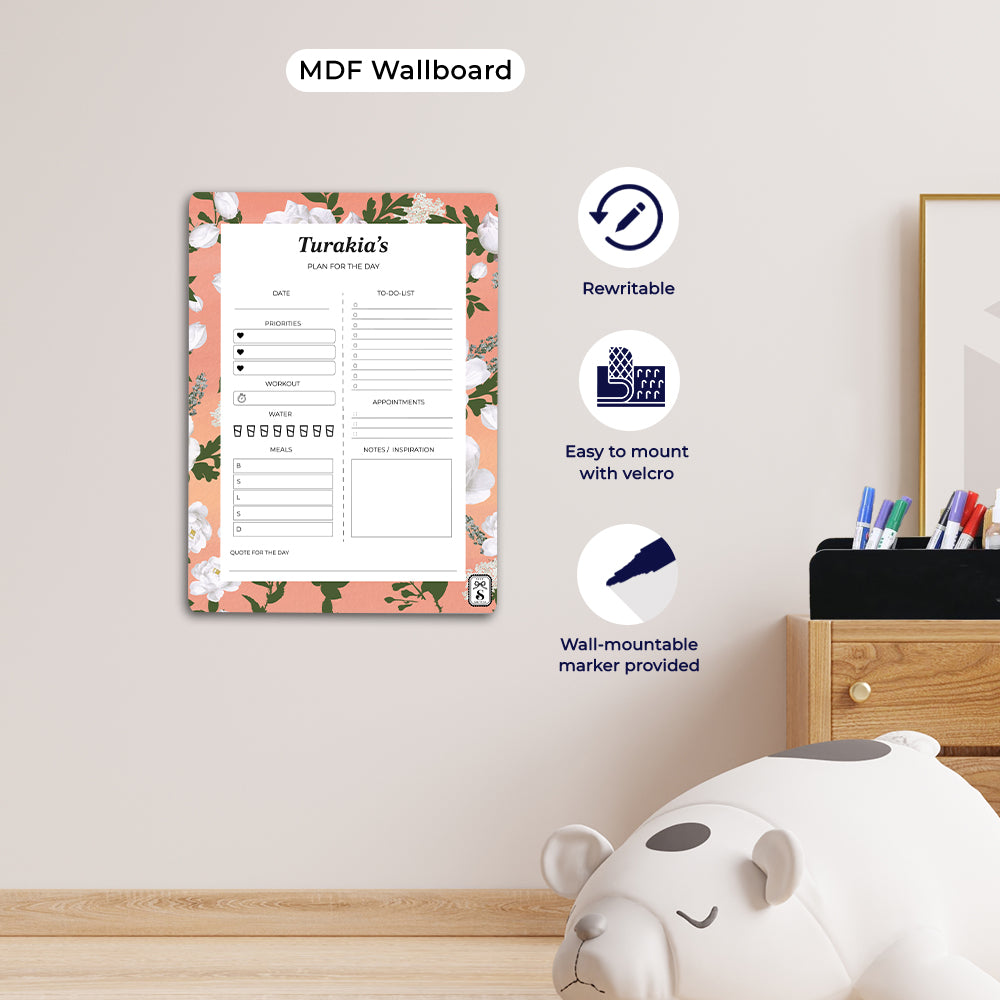 Peonies Daily Planner