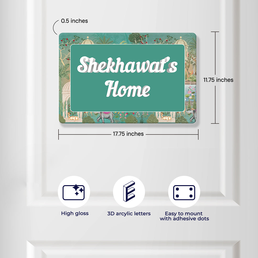 Gul Bahaar Name Plate - Standard