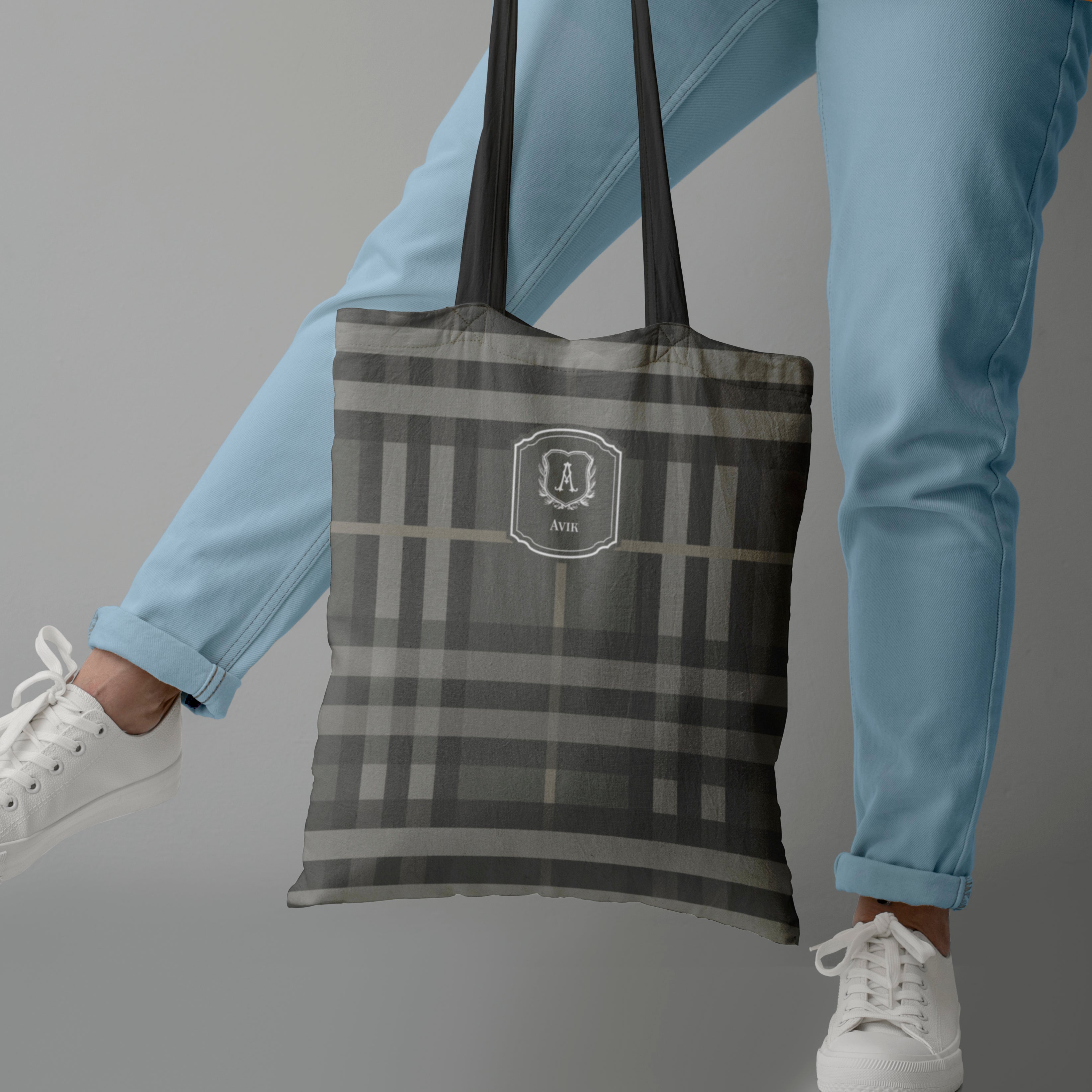 Plaid Tote Bag