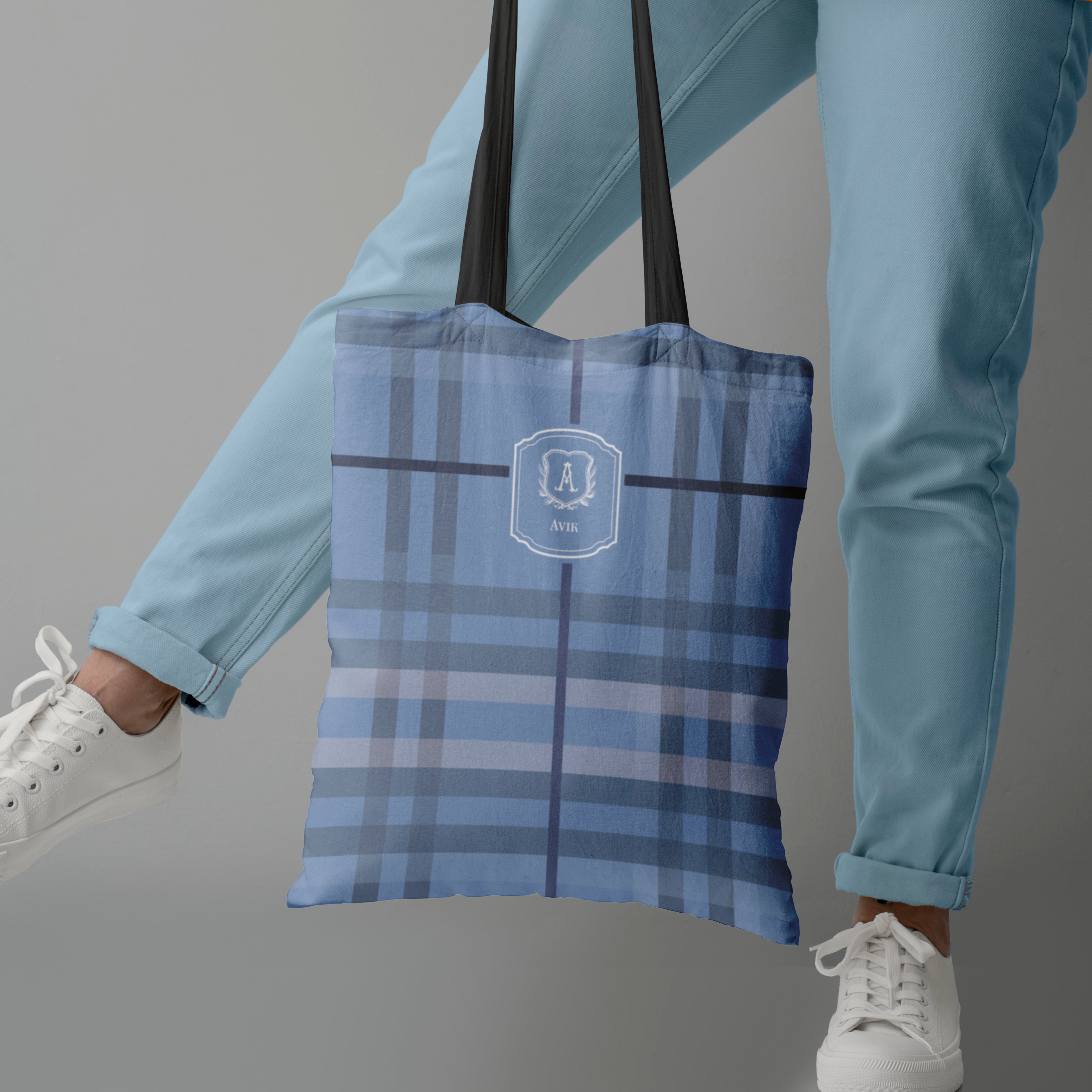 Plaid Tote Bag