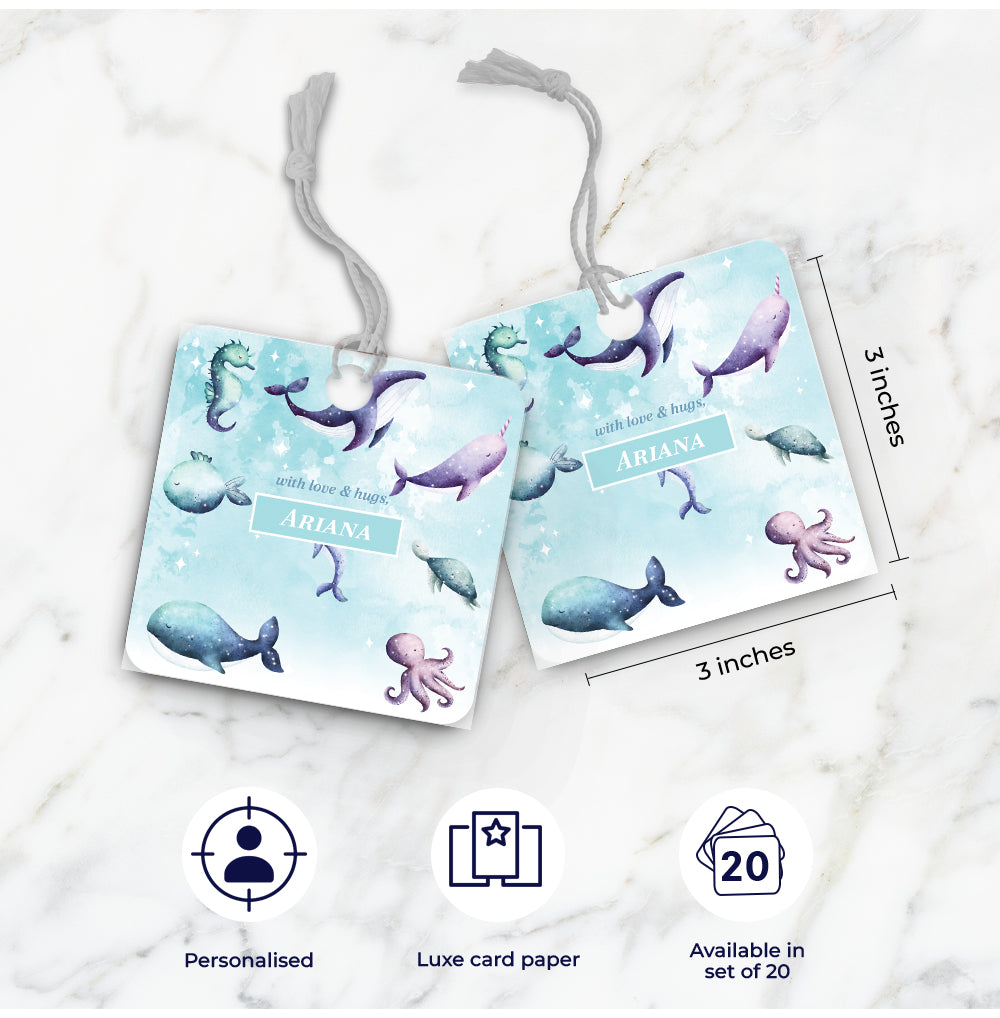 Midnight Ocean Gift Tag (kids)