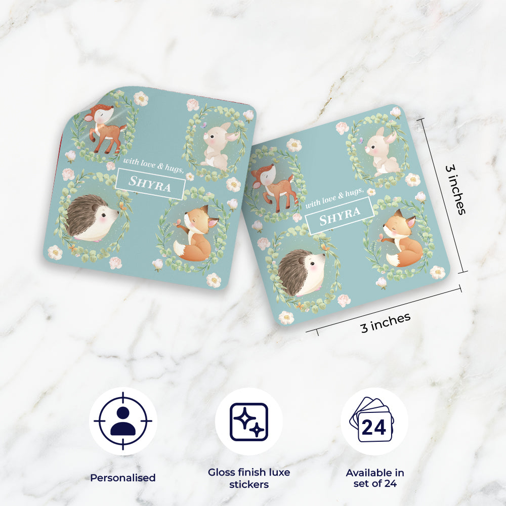 Woodland Wonders Gift Sticker - set of 24