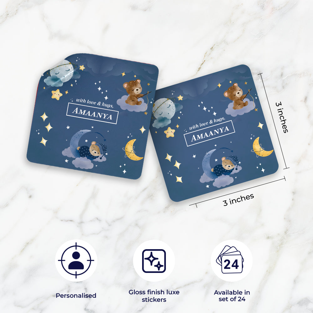 Moonlight Snuggles Gift Sticker - set of 24