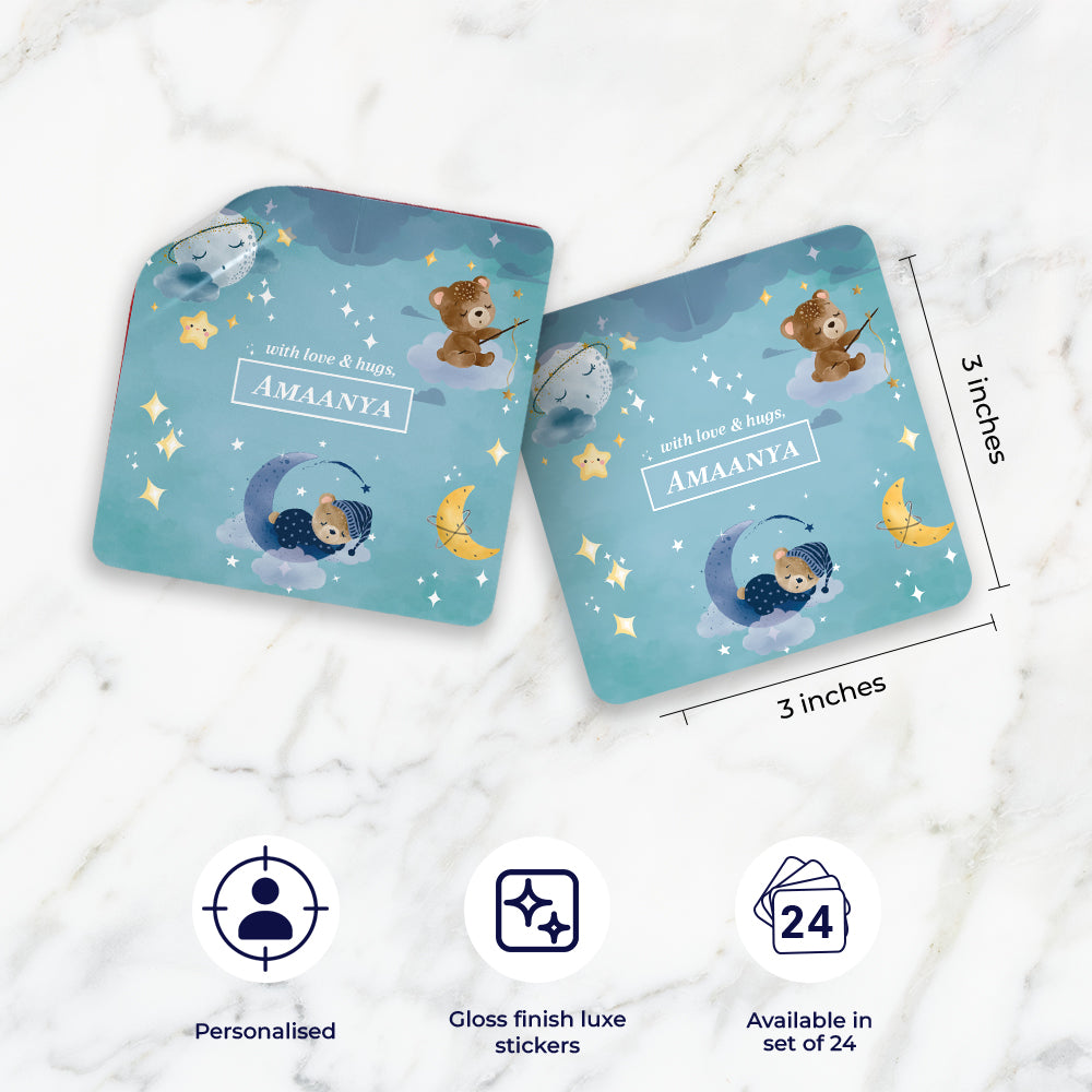 Moonlight Snuggles Gift Sticker - set of 24