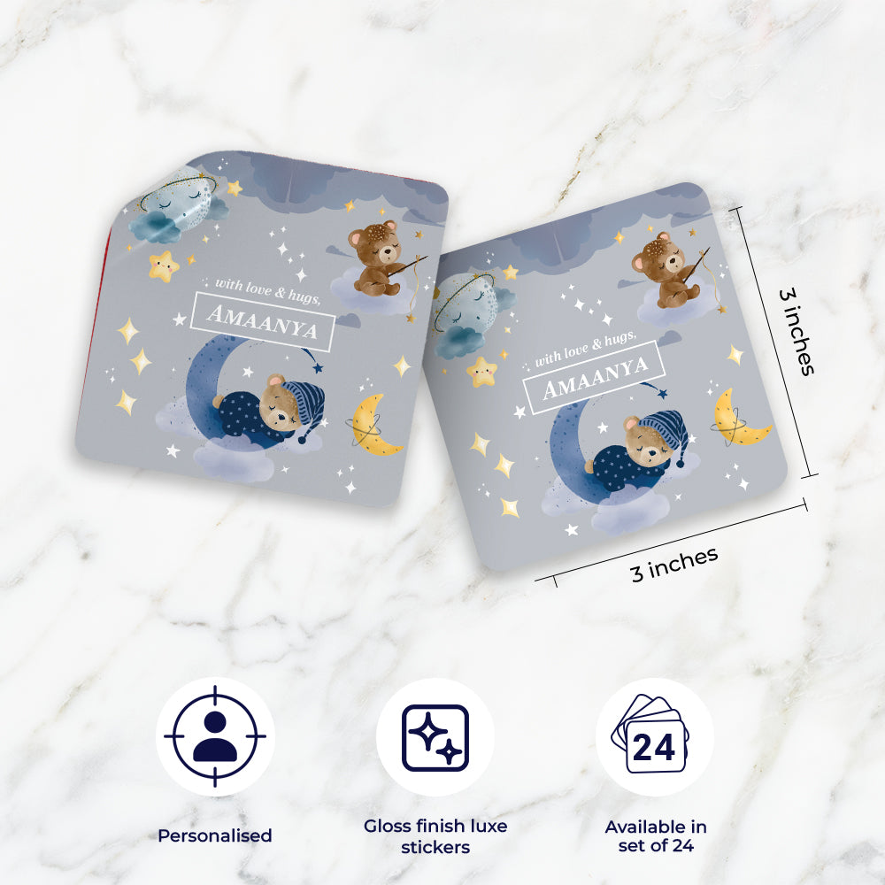 Moonlight Snuggles Gift Sticker - set of 24