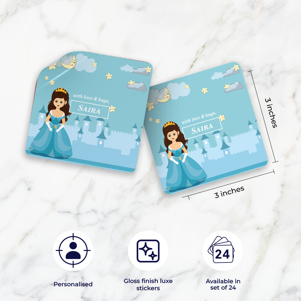 Princess Gift Sticker - set of 24