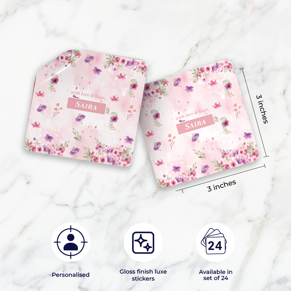 Floral Fiesta Gift Sticker - set of 24
