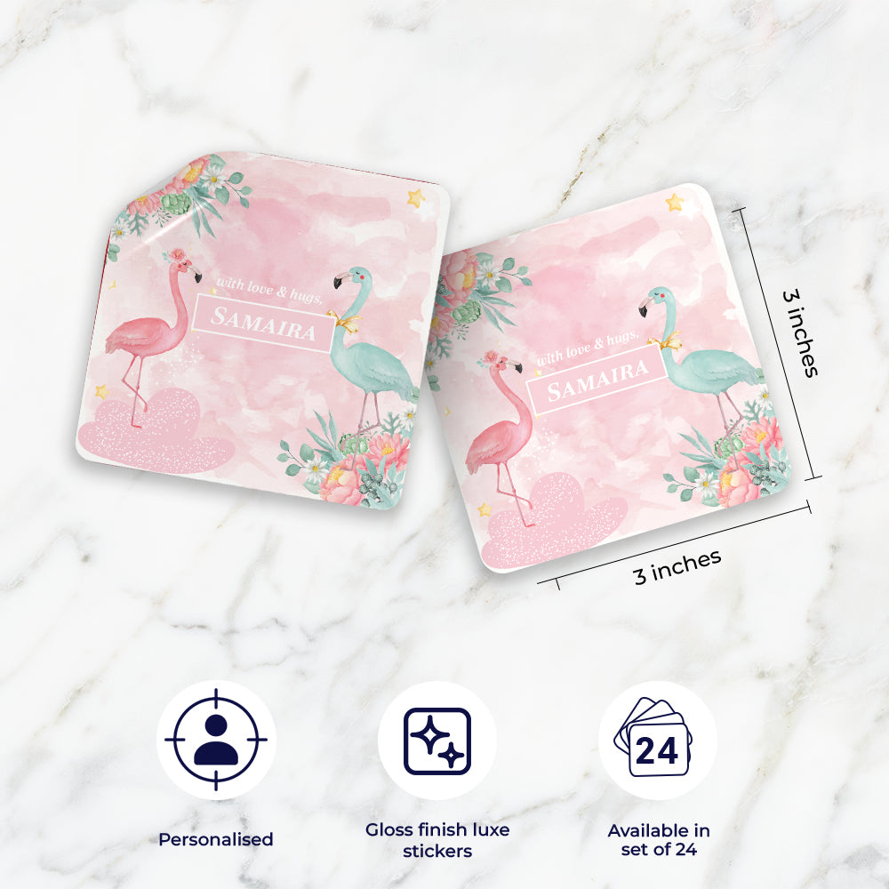 Flamingoland Gift Sticker - set of 24