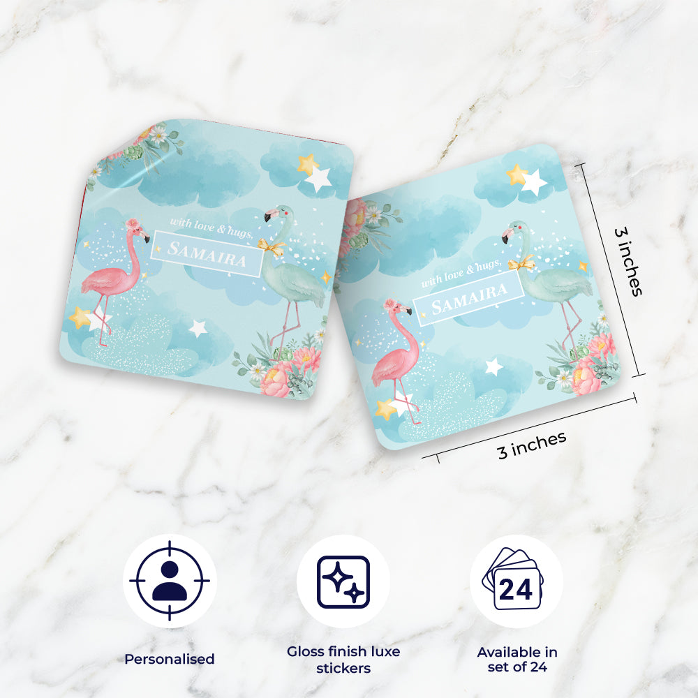 Flamingoland Gift Sticker - set of 24
