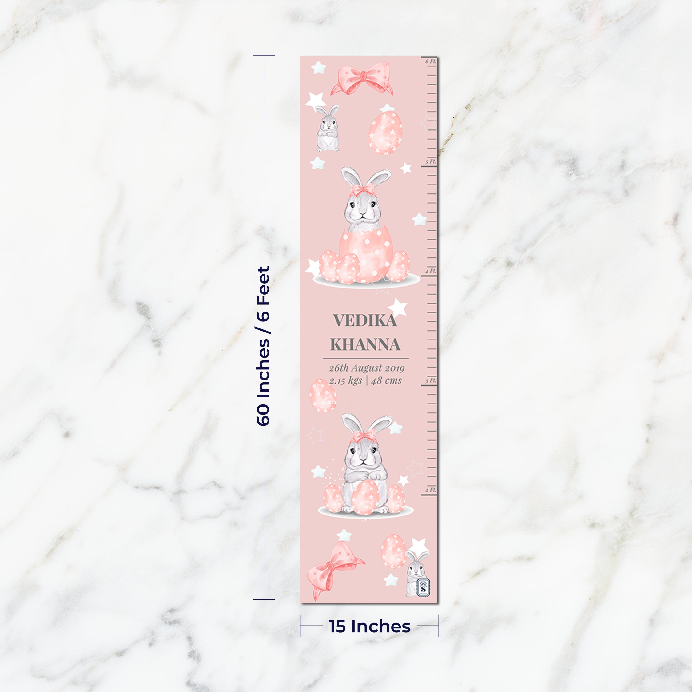 Easter Bunnies Height Chart (kids)