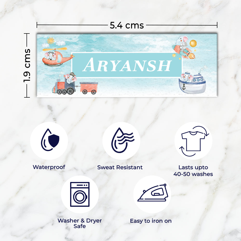 Captain Ellie Iron on Labels - set of 30