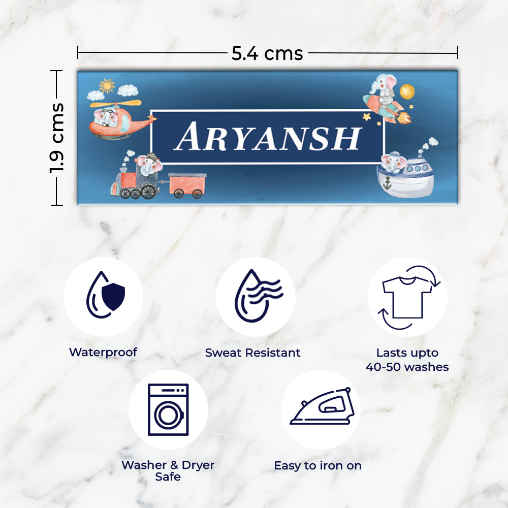 Captain Ellie Iron on Labels - set of 30