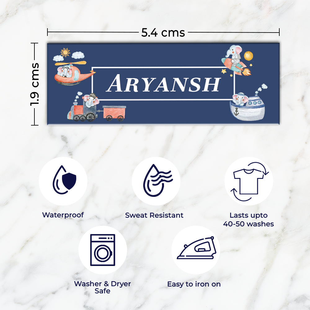 Captain Ellie Iron on Labels - set of 30