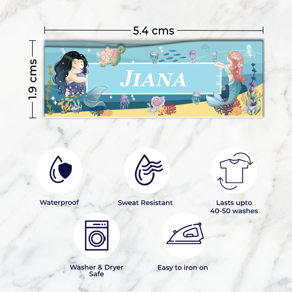 Mermaid Magic Iron on Labels - set of 30