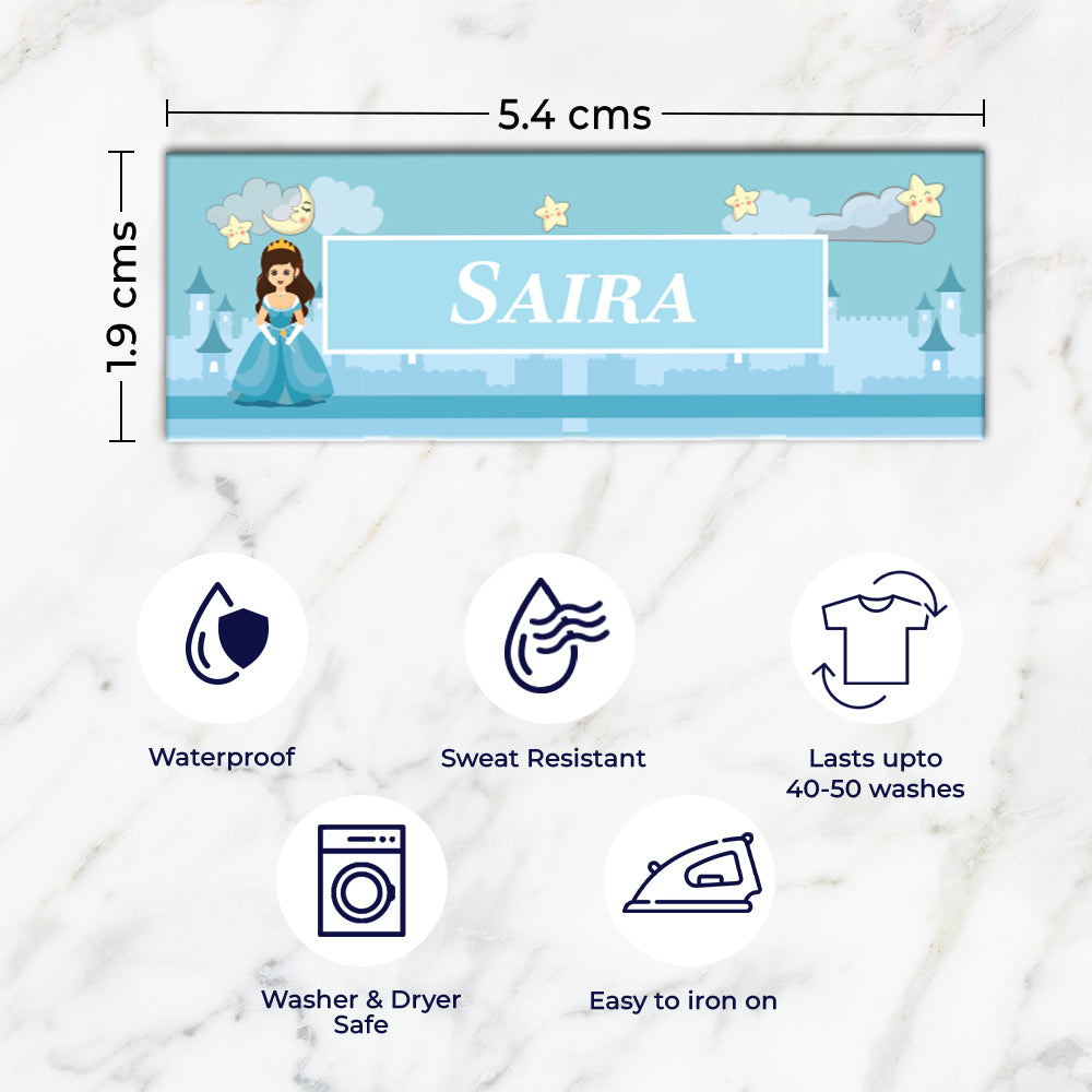 Princess Iron on Labels - set of 30