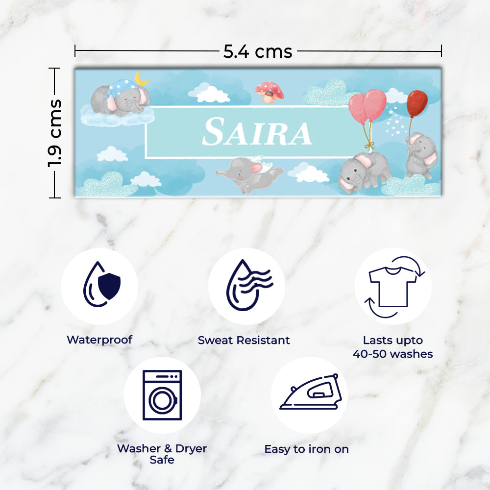 Red Balloon Ellie Iron on Labels - set of 30