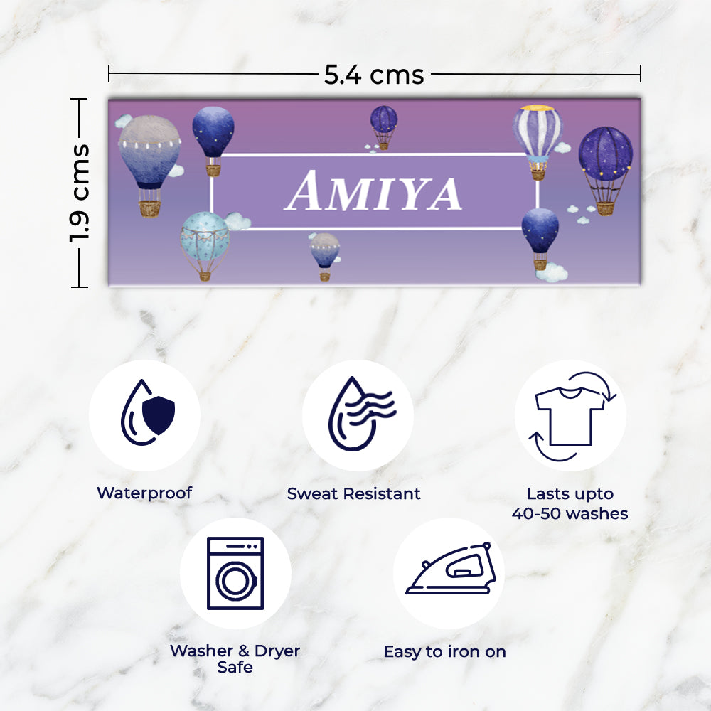 Night Flight Iron on Labels - set of 30