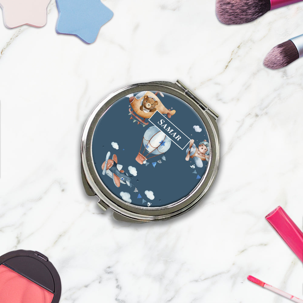 Teddy's Flight Kids Compact Mirror