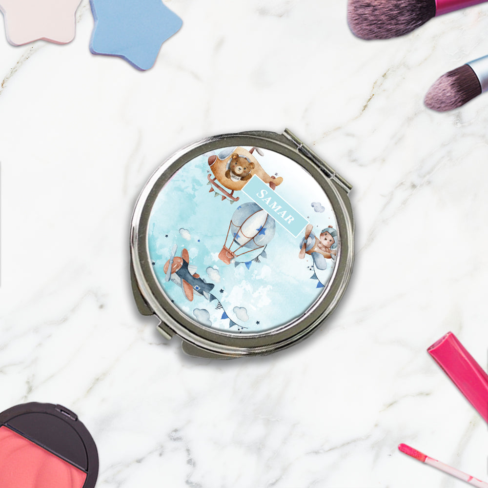 Teddy's Flight Kids Compact Mirror