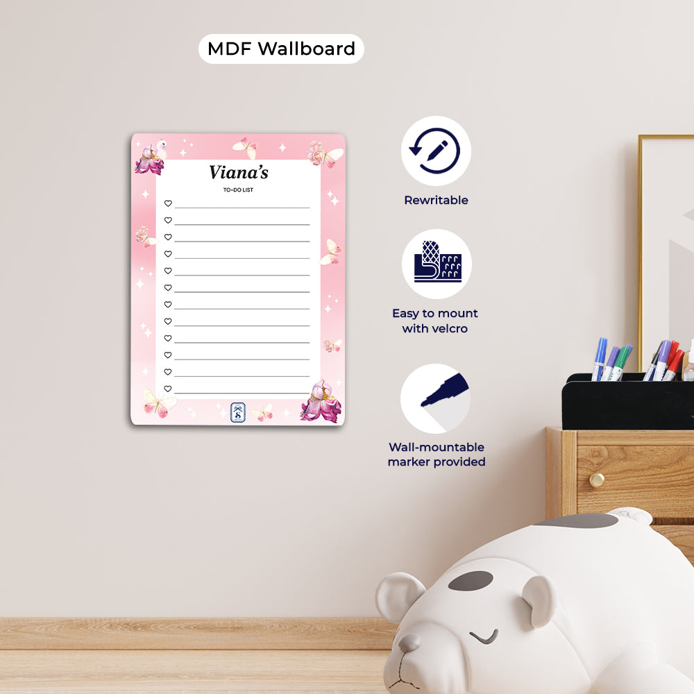 Butterfly Swan Blossom Kids To-Do List