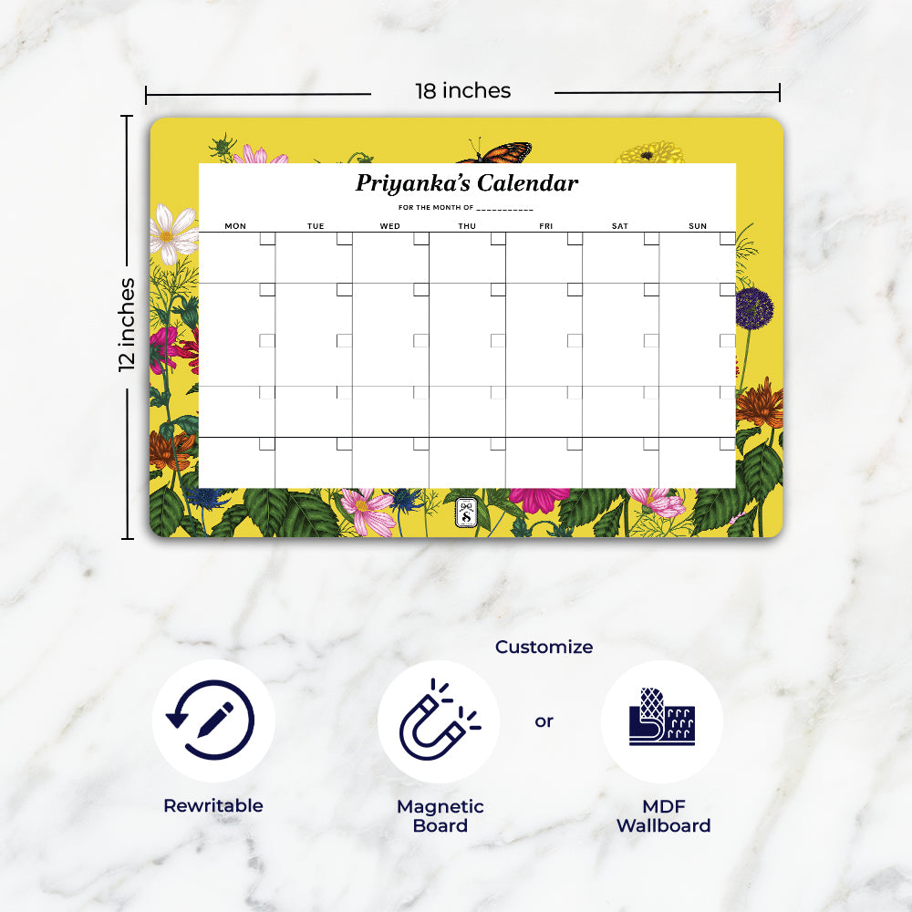 Floral Flutter Calendar