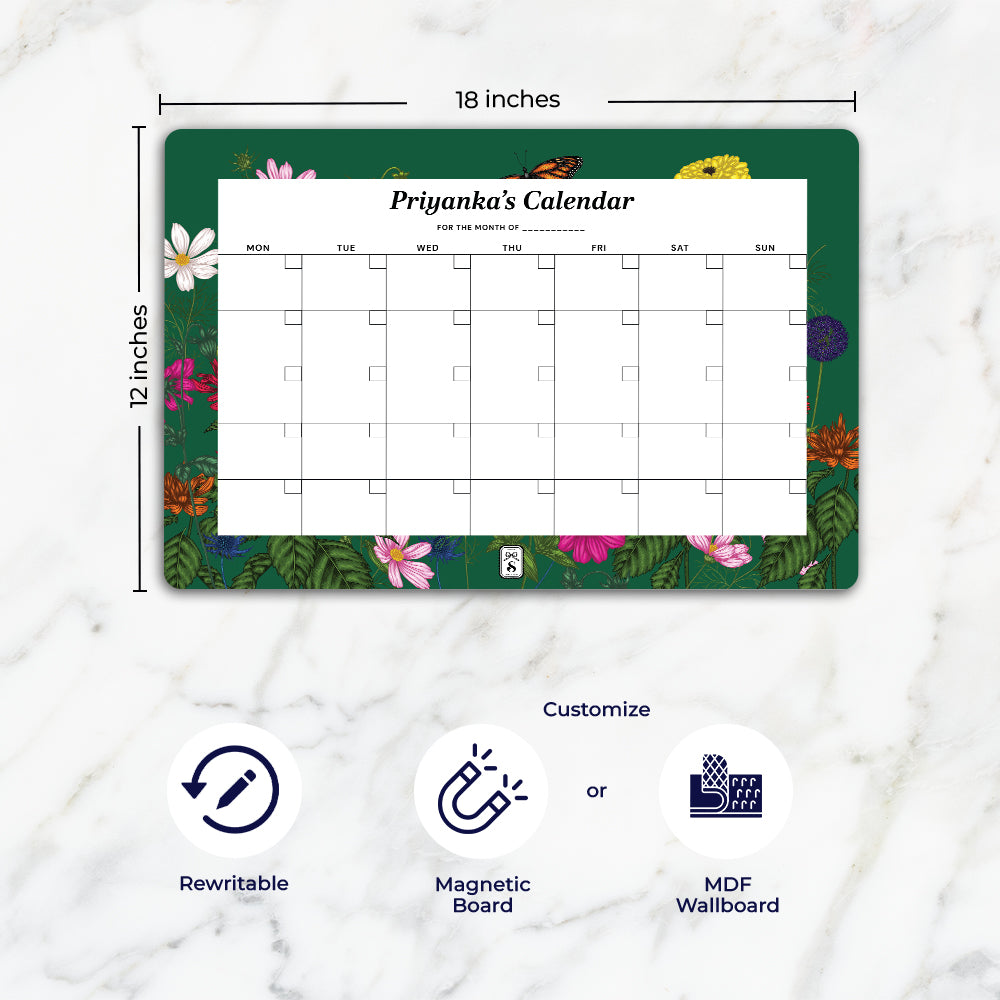 Floral Flutter Calendar